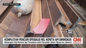 VIDEO: Komplotan Pencuri Spesialis Rel Kereta Api Diringkus