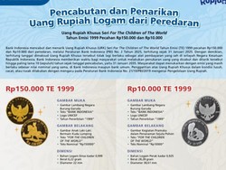 Dua Uang Koin Emisi 1999 Ditarik dari Peredaran, Cek Batas Waktu Penukarannya