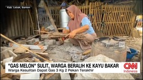 VIDEO: Gas Melon Sulit, Warga Beralih ke Kayu Bakar