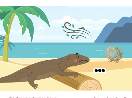Cerita Fabel: Komodo yang Kesepian