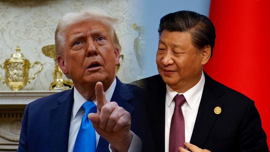 Foto kolase Presiden AS, Donald Trump dan Presiden China, Xi Jinping. (REUTERS)