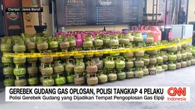 VIDEO: Gerebek Gudang Gas Oplosan, Polisi Tangkap 4 Pelaku