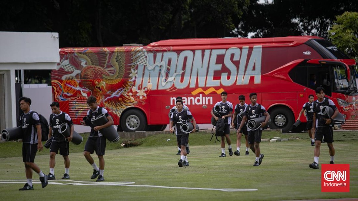 FOTO: Timnas Indonesia Asah Taktik Jelang Piala Asia U-20 2025