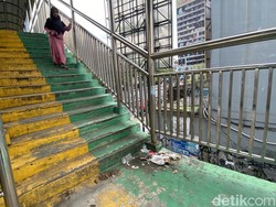Viral JPO di Depok Dipenuhi Kotoran Hewan-Sampah, Begini Penampakannya