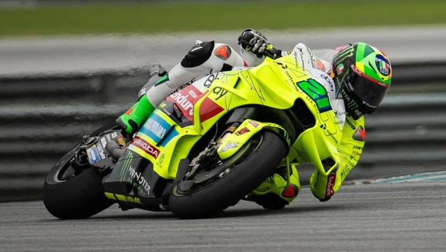 Pembalap Pertamina Enduro VR46 Franco Morbidelli menjadi yang tercepat dalam hari kedua tes MotoGP 2025 di Sirkuit Sepang, Malaysia, Kamis (6/2).