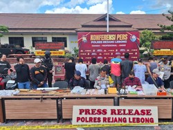 Polisi Gerebek Sarang Judi dan Narkoba di Rejang Lebong, 10 Orang Ditangkap