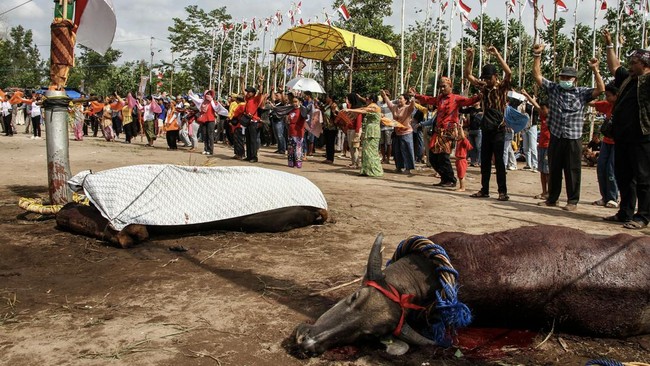 FOTO: Ritual Mengantar Arwah Suku Dayak Ngaju