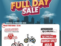 Cuma di Transmart Full Day Sale Beli Aneka Sepeda Anak Promonya Gede-gedean