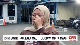 VIDEO: Istri Sopir Truk Laka Maut Tol Ciawi Minta Maaf