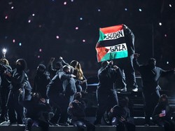 Bendera Palestina Berkibar di Super Bowl, Padahal Ditonton Donald Trump