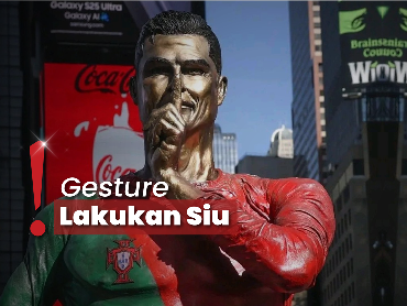 img-title Ultah ke-40 Tahun, Cristiano Ronaldo Dapat Hadiah Patung Diri di New York