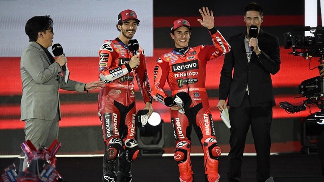 Pembalap MotoGP Marc Marquez kesal dengan Fabio Quartararo dalam sebuah wawancara bersama media baru-baru ini yang juga dihadiri Joan Mir dan Francesco Bagnaia.