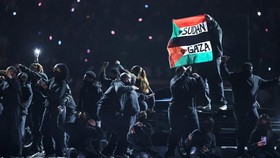 Viral, Penyusup Kibarkan Bendera Palestina di Halftime Super Bowl