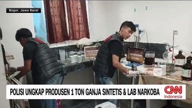 VIDEO: Polisi Ungkap Produsen 1 Ton Ganja Sintetis & Lab Narkoba