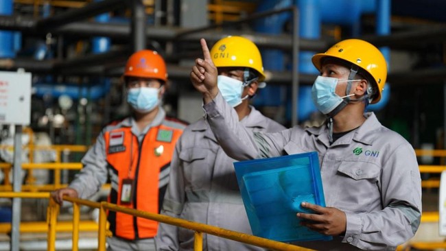 PT GNI juga meningkatkan kompetensi tenaga kerja melalui pelatihan dan sertifikasi dalam rangka meningkatkan budaya K3 sebagaimana yang diamanatkan UU.