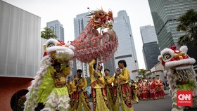 FOTO: Meriah Perayaan Cap Go Meh di Sudirman Jakarta