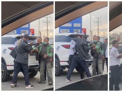 Viral Pengendara Fortuner Tusuk Sopir DAMRI di SPBU Lampung
