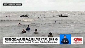 VIDEO: Pembongkaran Pagar Laut di Kabupaten Tangerang Capai 25,5 KM