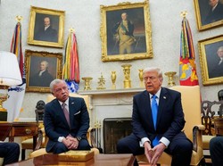 Aksi Raja Yordania Tolak soal Gaza Langsung di Depan Muka Trump