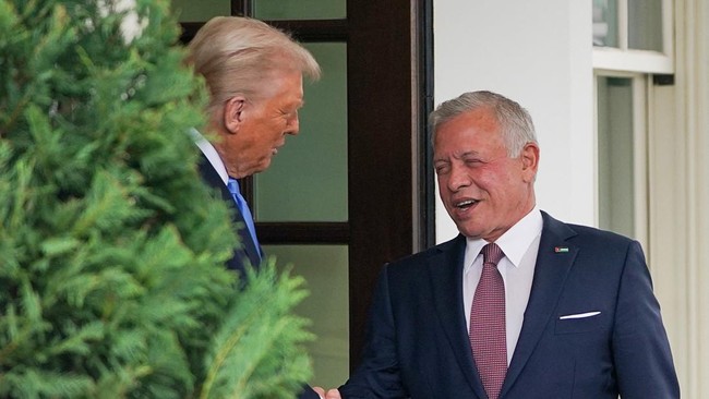 Bertemu Trump, Raja Yordania tegaskan tolak rencana pemindahan warga Palestina dari Jalur Gaza.