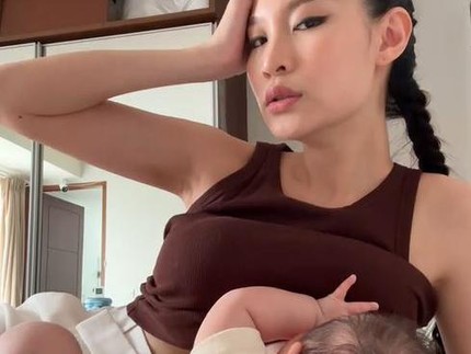 5 Potret Patricia Gouw Memberikan ASI untuk Putrinya Zoe Harper
