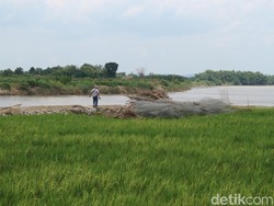 Polisi Patroli di Lokasi Proyek Rp 40 M Belum Genap 2 Bulan Ambruk