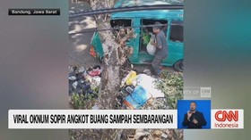 VIDEO: Viral Oknum Sopir Angkot Buang Sampah Sembarangan