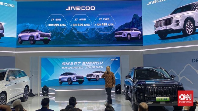 Jaecoo resmi melakukan debut di Indonesia International Motor Show (IIMS) 2025 dengan menghadirkan jajaran SUV andalannya J7 SHS dan J8.
