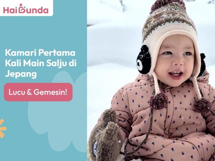 Kamari Pertama Kali Main Salju di Jepang, Lucu & Gemesin!