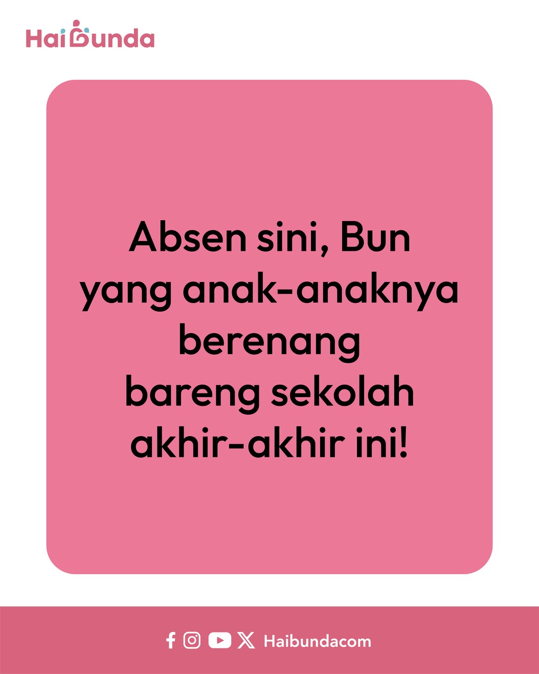 Musim hujan nampaknya sudah hampir berakhir, Kakak dan teman-teman sekolahnya akan berenang. Namun Bunda tetap khawatir kakak akan sakit. Bagaimana ceritanya?