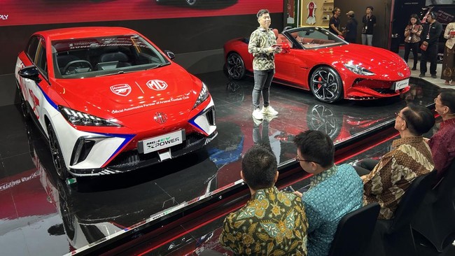 MG Motor menempati stan A3, Hall A JI Expo Kemayoran, Jakarta dan menampilkan 10 unit kendaraan dari berbagai segmen.