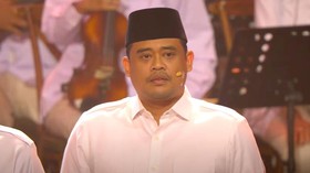 Bobby Nasution Baca Janji Kader Partai di HUT ke-17 Gerindra