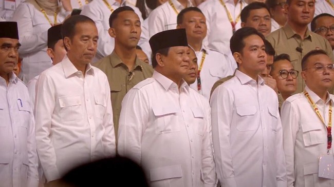 Ketum Partai Gerindra Prabowo Subianto berterima kasih kepada Presiden RI ke-7 Joko Widodo karena telah mendukungnya dalam Pilpres 2024.