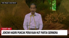 VIDEO: Jokowi Hadir & Berpidato di Puncak Perayaan HUT Partai Gerindra