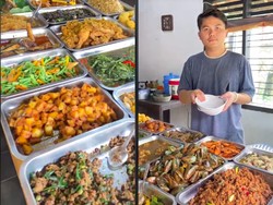 Pemilik Warung Nasi Ini Parodikan Ci Mehong saat Promosikan Dagangan