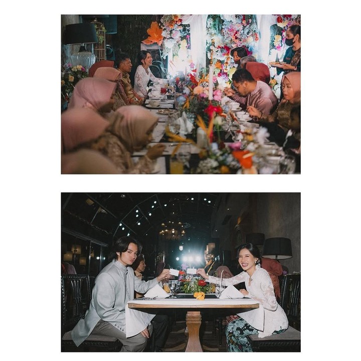 <p>Shenina dan Angga tidak menceritakan detail acara lamaran ini ke publik. Keduanya hanya menuliskan caption singkat dalam foto dan video yang diunggah di media sosial. "Engagement," tulis keduanya. (Foto: Instagram @angga/ @sheninacinnamon)</p>