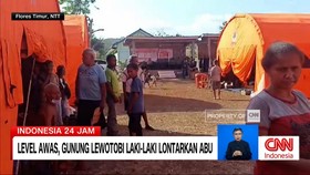 VIDEO: Level Awas, Gunung Lewotobi Laki-Laki Lontarkan Abu