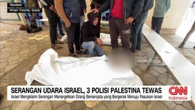 VIDEO: Serangan Udara Israel, 3 Polisi Palestina Tewas