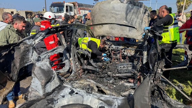 FOTO: Gencatan Senjata Terusik, Israel Bunuh Komandan Hamas di Lebanon