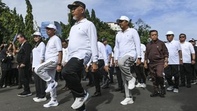 FOTO: Latihan Berbaris Jelang Pelantikan Kepala Daerah