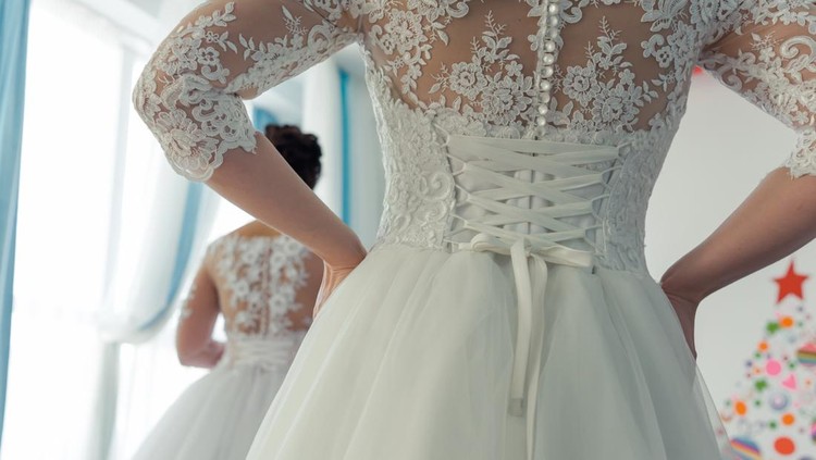 Ilustrasi gaun pengantin