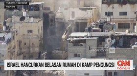 VIDEO: Israel Hancurkan Belasan Rumah di Kamp Pengungsi