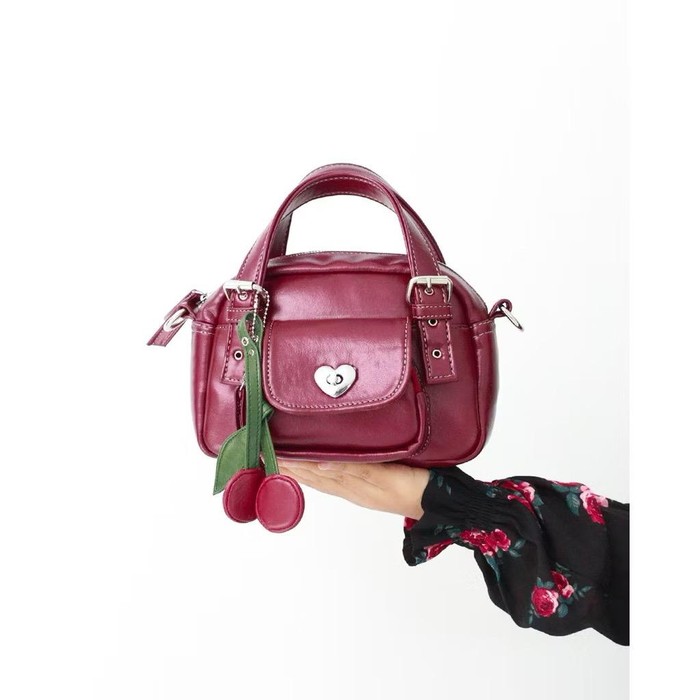 Tako Cherry Mini Handbag (Burgundy)