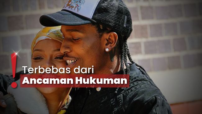 A$AP Rocky Langsung Peluk Rihanna usai Tak Bersalah di Kasus Penembakan