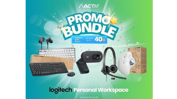 PT. ACTiV Hadirkan Solusi Workspace Logitech, Hemat Besar Awal Tahun