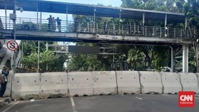 Jelang Demo BEM SI, Akses Jalan Menuju Istana Ditutup