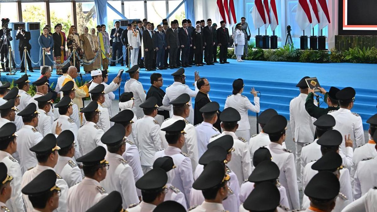 Bupati Ciamis Herdiat Dilantik Sendirian Tanpa Wakil Bupati di Istana