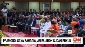 VIDEO: Pramono: Saya Bahagia, Anies-Ahok Sudah Rukun