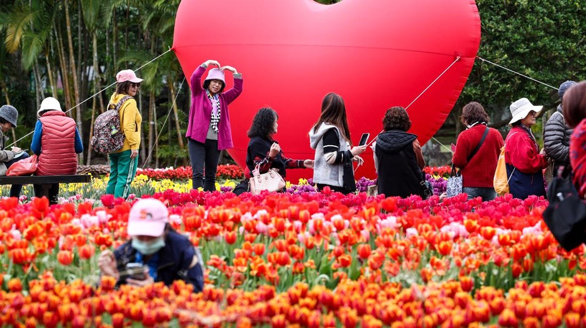 FOTO: Warna-warni Festival Tulip di Taiwan