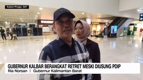 VIDEO: Gubernur Kalbar Berangkat Retret Meskin Diusung PDIP,
